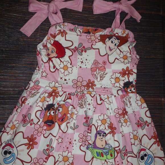 Boutique Toy Story Girls Sleeveless Ruffle Dress - Picture 2 of 5